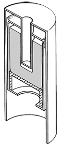 GWL (Well) P-type Reverse Coaxial Radiation Detectors