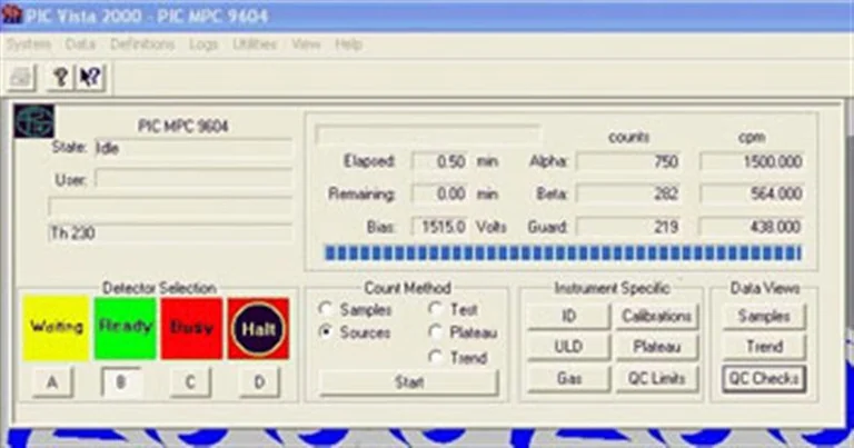 用于放射化学的Vista 2000 α/β控制软件图片 2